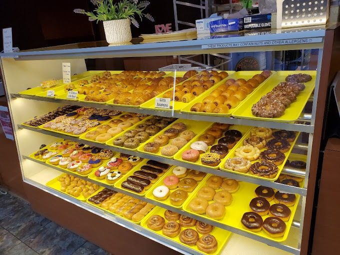 A wide selection of fresh donuts